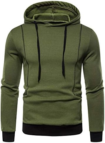 Moonuy Men's Autumn Winter Long Sleeve Hooded Sweatshirt Printed Outwear Blouse Pullover Tops Tops Tee Shirt Casual Loose Sweater Outwear Loose Sexy Solid Color Popular Jacket Baggy Hoodie