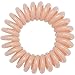 Kitsch Spiral Hair Ties, 4 Count - Waterproof Ponytail Holders for Women & Teens, Stylish Phone Cord Hair Ties & Hair Coils for Girls - Rose, 1.5 inch Diameter