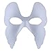 Coxeer White Masks, 6PCS DIY Unpainted Masquerade Masks Plain Halloween Half Face Masks