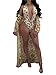 Lovaru Women's New Colorful Dyeing Bikini One Piece Swimsuit+Ponchos Cover Ups (Large, Gold)
