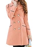 BeautyAdele Two?Pattern Double Breasted Slim Fit New Long Sleeve Trench Coat