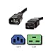 IronBox Electric - Heavy-Duty C14 to C19 Power Cord, 15A, 250V, 14/3 SJT - IEC60320 PC Cable for Computer Extensions, Monitor, PSU - C14 Male to C19 Female Connector Power Cable - (Black 10 Foot)