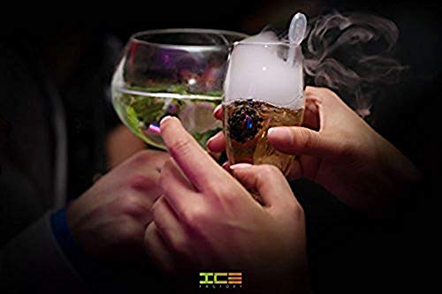 Icicle 10-Pack Drink Stirrer Swizzle Sticks for Smokey Drinks (Use with Dry Ice)
