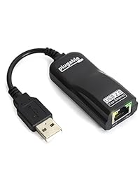 Plugable USB 2.0 a adaptador de red 10 100 Fast Ethernet LAN Alámbrico para MacBook, Chromebook, Windows 10, 8.1 y antes, Surface Pro, Wii, Wii U, Linux (Chipset ASIX AX88772)