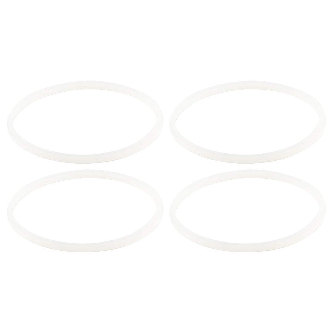 4 Pack Felji White Gaskets Rubber Sealing O-Ring Replacement Part for Nutri Ninja Blenders BL660 BL663 BL663CO BL665Q BL740 BL770 BL771 BL773CO BL810C BL810Q BL820 BL830