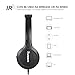 NAVISKAUTO Wired On-Ear Headphones, Foldable Wired Headset with 1.2m Audio Cable Universal Use-Black