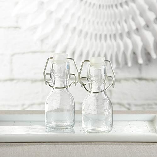 Mini Glass Favor Bottle with Swing Top - DIY (Set of 12)