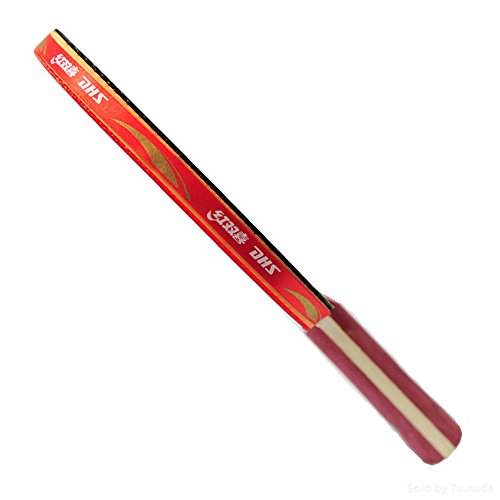 DHS Ping Pong Table Tennis Racket Paddle Bat 4 Star Shakehand Long Handle Double Pimples-in Bat 4002 with Landson Support