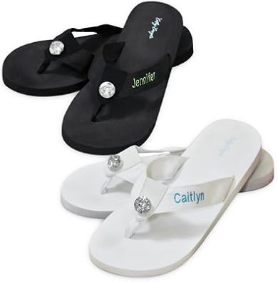 personalized flip flops