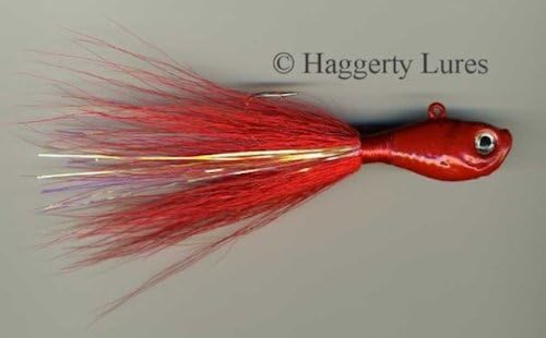 Haggerty Lures Bucktail Jig-Ultra Minnow Fish Guppy Head-Striper Fluke Flounder Fishing Lure - 2oz to 8oz