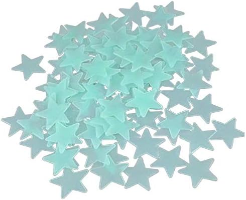 Stick On Fluorescent Bright Glow In The Dark Stars Wall Ceiling