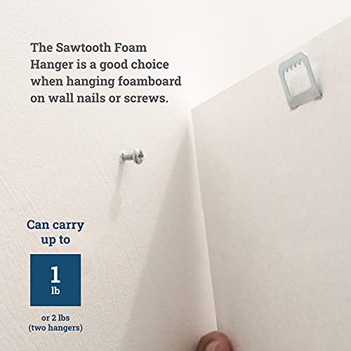 Foam Board Hangers Metal Sawtooth 100 Pack Foamcore Hanger Pricepulse