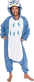 Silver Lilly Unisex Adult Pajamas - Plush One Piece Cosplay Owl Animal Costume