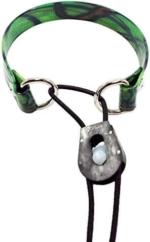 Full Grip Supply Camo E-Bungee Collar for Educator &amp; Dogtra &amp; 3/4" Collars Quick On / Off E-Collar Strap (Hot Green)