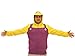 Nintendo Men's Wario Adult Costume Hoodie, Purple/Yellow, Large