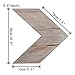 Seamersey Wall-Mounted Wood Rustic Chevron Arrow Sign Wall Decor - Decorative Farmhouse Home Wall Hanging Decor, Set of 3