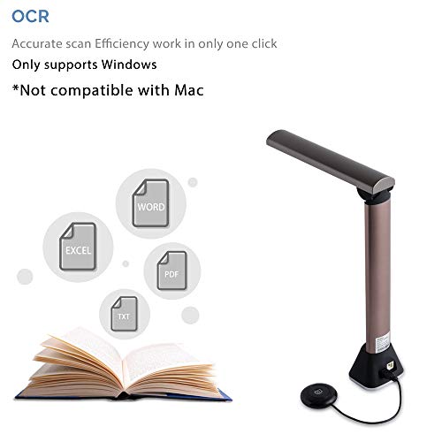 iCODIS X7 Book & Document Scanner, 15MP High Definition Portable Document Camera, Auto-Flatten & Deskew, Capture Size A3, Multi-Language OCR, USB, SDK & Twain for Office and Education Presentation