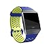 Fitbit Ionic Accessory Sport Band, Blue/Yellow, Large