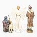 Three Kings Gifts Shepherds, Angel, Shep and Lamb, Polystone Flat Bottom Base for Stability, Home Decorating Christmas Nativity Scene Sets & Figures, 3-Pieces, for 10 inch Scale Collection