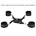 Sex Bondage Restraints - Luoering Fetish Under Bed Restraint System with Adjustable Wrist and Ankle Cuffs Bondage Collection for Male Female Couple, Super Soft and Durable