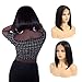 Kbeth Hair Straight 4x4 Lace Front Wigs Human Hair for Black Women Unprocessed Brazilian Virgin Remy Hair Wig 180% Density Straight Short Bob Lace Front Wig Natural Black Color (12 Inch, Straight Wig)