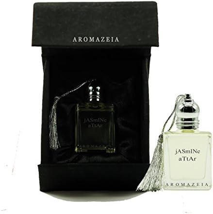 Aromazeia Jasmine Attar- Mogra (From India's Perfume capital- Kannauj) Organic Grade Base 10ml