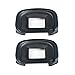 (2 Pack) VKO Eyepiece/Eyecup (EG Replacement) for 5D Mark III 5D3/5D Mark IV 5D4/5DSR/5DS/7D/7D Mark II 7D2/1DX/1Ds Mark III/1D Mark IV/1D Mark III Camera Viewfinder