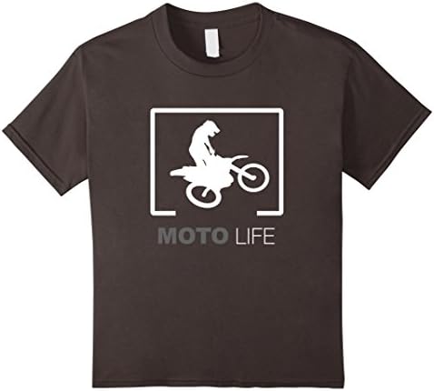 Kids Moto Life Motocross T Shirt - Vintage Moto Shirt 8 Asphalt