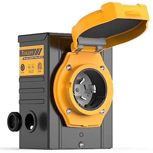 TOOLIOM 50 Amp Generator Power Inlet Box, NEMA