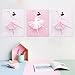AmazingWall Dance Wall Decal Ballet Art Decor Painting on Canvas Baby Nursery and Girls Room Decor 9.84x11.81 3Pcs/Set