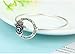 HONGYE Antique Gold Silver Simple Circle 