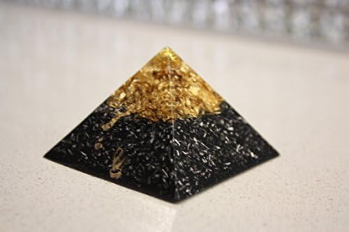 2.7" or 6.7 cm Orgone Pyramid - Orgonite Pyramid EMF Protection, Healing Energy