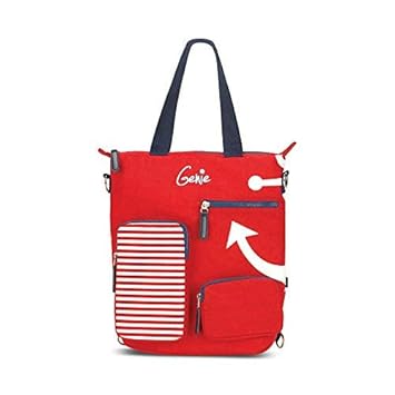 Genie Nylon 11 Ltrs Red Messenger Bag (Marina Sling RED 16)
