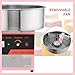 Nurxiovo 21 Inch Commercial Cotton Candy Machine Electric Countertop Cotton Candy Floss Maker Pink with Drawer Stainless Steel for Various Parties