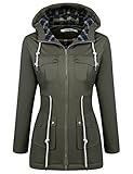 Meaneor Women's Thickened Down Jacket Parka Coat with Hoodie
