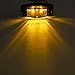 Partsam 8pcs 12V LED Light 2 Diode Smoke Lens/Amber Universal Mount Clearance Side Marker Trailer