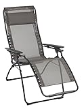 Lafuma Futura Zero Gravity Chair, Black Steel Frame, Graphite