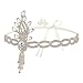 Lurrose Vintage Headpiece 1920s Leaf Medallion Headband Wedding Bridal Themed Party Hair Accessories for Women
