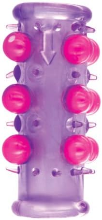 Hard Silicone Pleasure Beads Stimulate Sleeve