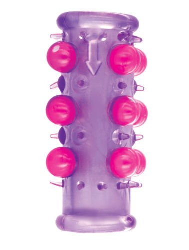 Hard Silicone Pleasure Beads Stimulate Sleeve