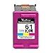 Valuetoner Remanufactured Ink Cartridge Replacement For Hewlett Packard HP 61XL 61 XL High Yield CH564WN (2 Tri-Color) 2 Pack - With Ink Level