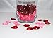Translucent Red and Pink Hearts for Decoration 2 packs of 50 each