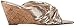 Nine West Women's Kessie Metallic Wedge Sandal