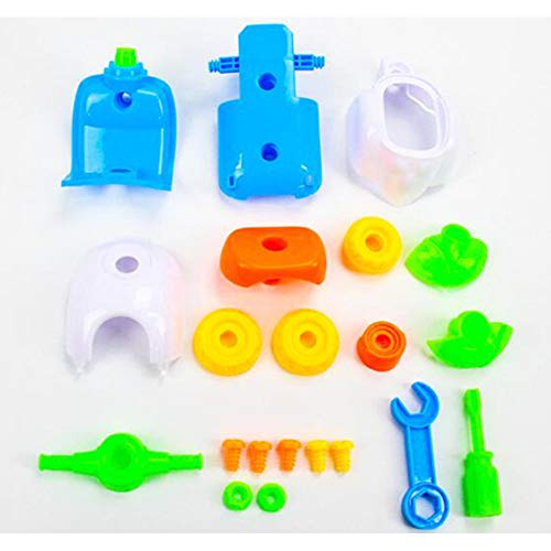 XuBa Children Hands-on Assembling Nut Tool Combination Detachable Puzzle Dis-Assembly Education Toy for Kids Disassembly Toys [Lobster + Turtle + Crocodile - PVC Bag] - Thumbnail 7
