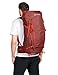 VAUDE Asymmetric 42+8 Backpack - Lightweight Touring Backpack for Multi-Day Hikes, Trekking and Backpacking - Adjustable Suspension System - 50 Litre Volume - Redwood