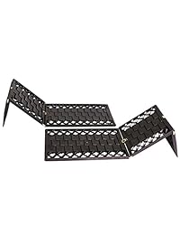 OFFROAD BOAR   Alfombrilla de tracción automática plegable para neumáticos, la mejor alternativa de cadena de nieve (negro), Negro
