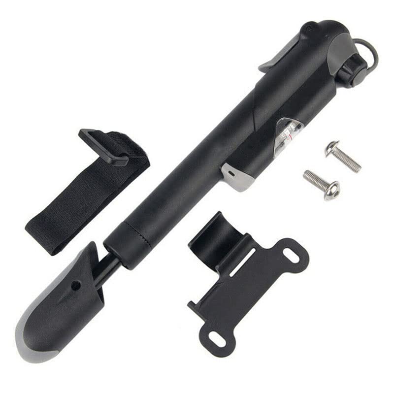 zalati Mini Bike Pump with Pressure Gauge 120 PSI Portable for Schrader and Presta Road & Mountain Bike