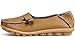LabatoStyle Women’s Casual Leather Loafers Driving Moccasins Flats Shoes (Khaki, 8 B(M) US)