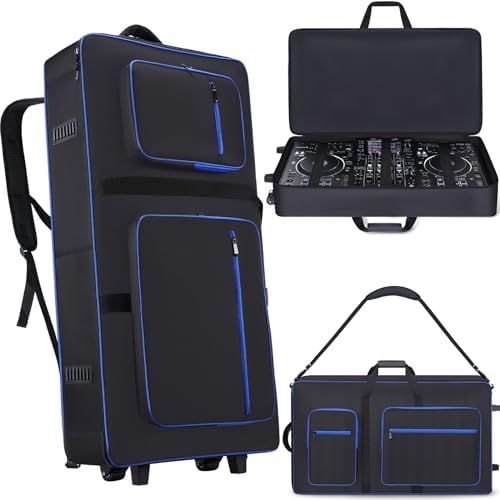 Amazon.com: Aleemin DJ Controller Soft Case with Wheels Compatible