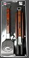 Green Bay Packers 3-Piece Set Sportula Set Grilling Tailgating Tools NFL Spatula
